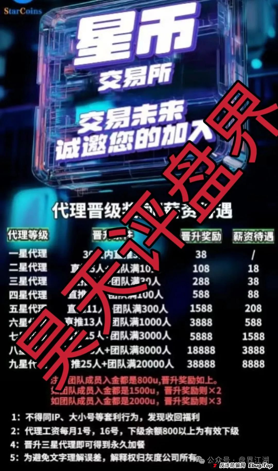 星币交易所跟单类资金盘骗局，已经开始单割，高度预警，即将崩盘跑路！