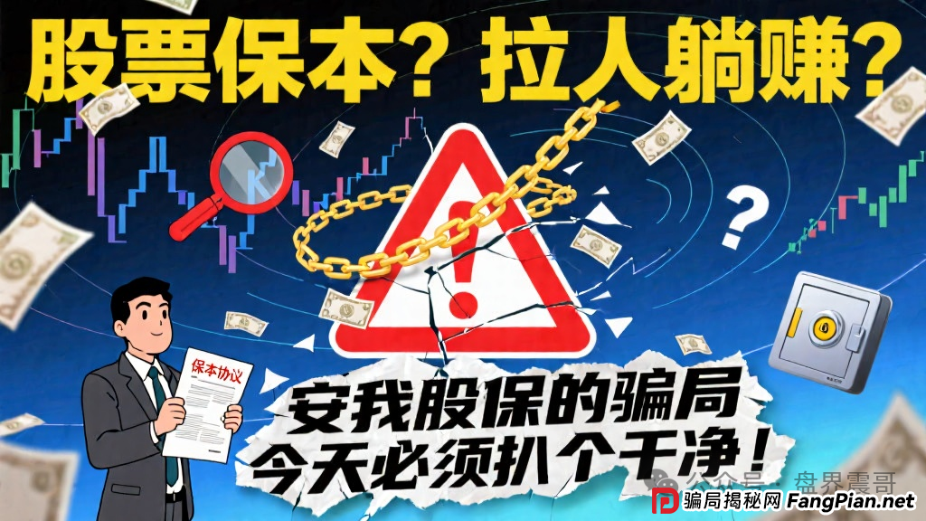 股票保本？拉人躺赚？“安我股保”的骗局今天必须扒个干净！