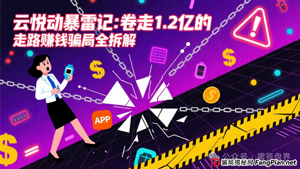 云悦动暴雷记:卷走1.2亿的走路赚钱骗局全拆解 云悦动暴雷记:卷走1.2亿的走路赚钱骗局全拆解