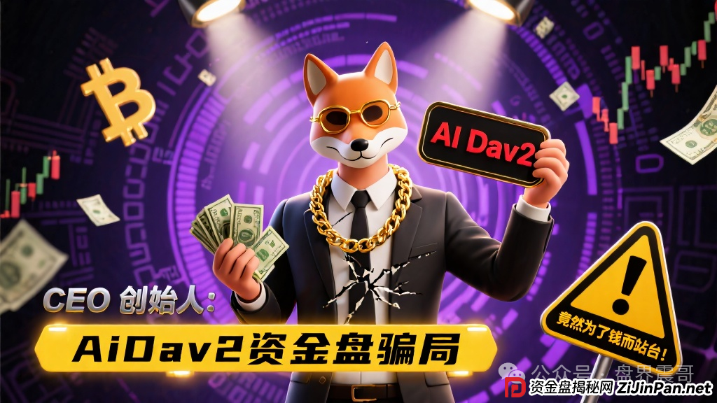 AiDav2资金盘骗局的CEO 创始人:竟然为了钱而站台!