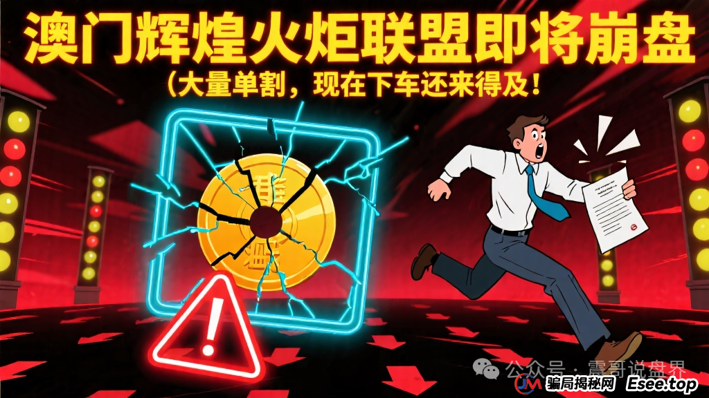 澳门辉煌火炬联盟即将崩盘,大量单割,现在下车还来得及! 澳门辉煌火炬联盟即将崩盘,大量单割,现在下车还来得及!