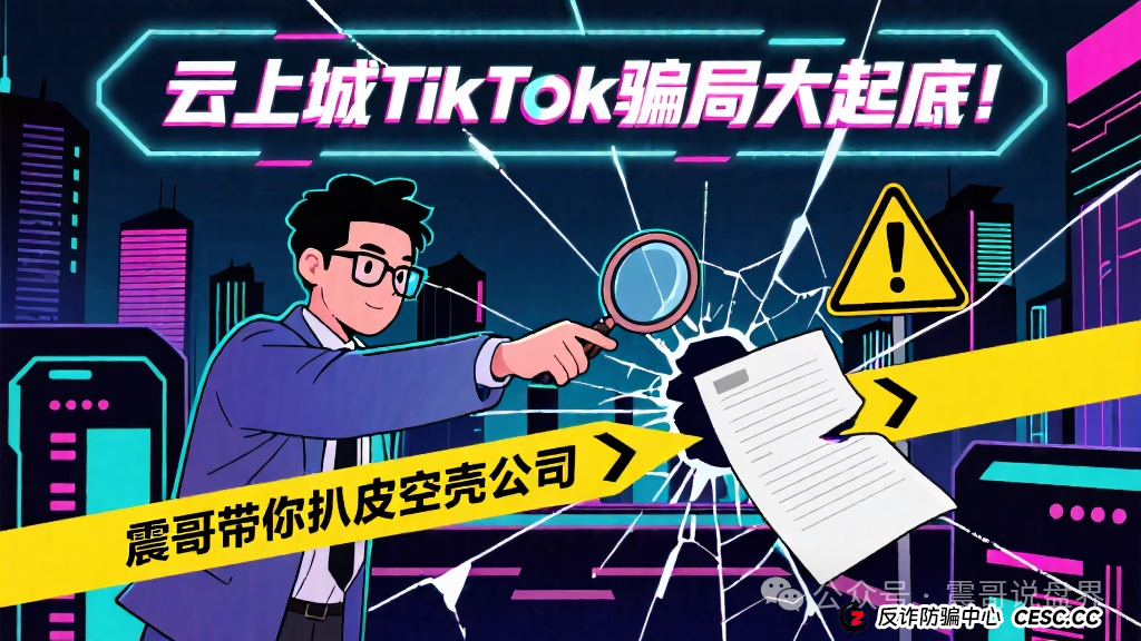 云上城TikTok骗局大起底!震哥带你扒皮空壳公司