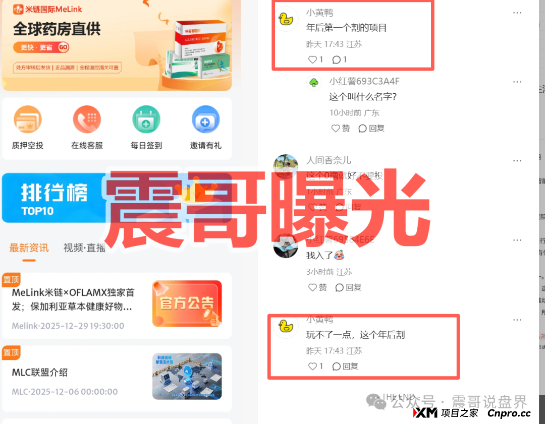 米链国际Melink是资金盘骗局，快割杀猪盘，看见远离