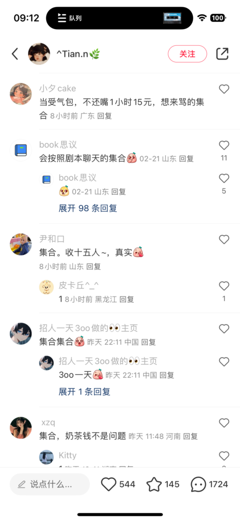 小红书手动评论截流创业粉 引流宝妈粉，封号率低