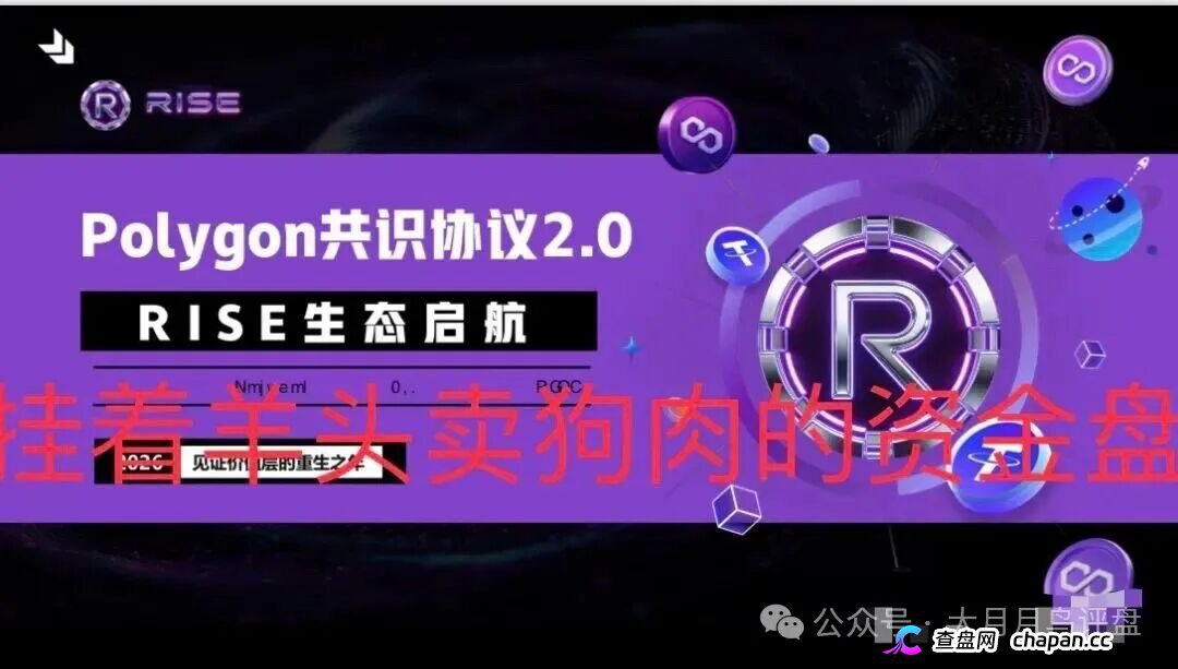 【预警】RISE打着polygon官方共识协议诈骗，其实就是拉布布仿盘，崩盘进入倒计时(4)