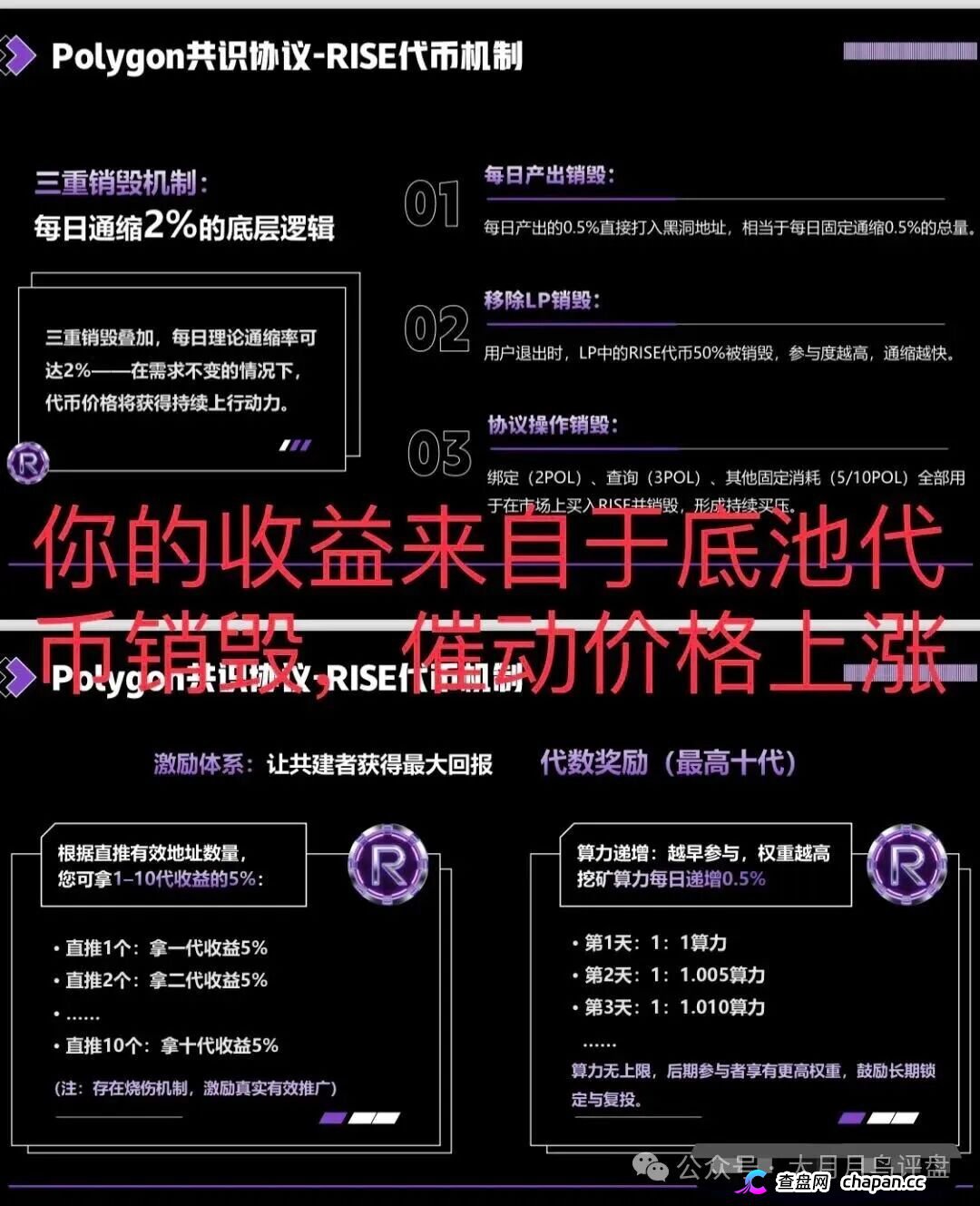 【预警】RISE打着polygon官方共识协议诈骗，其实就是拉布布仿盘，崩盘进入倒计时(3)